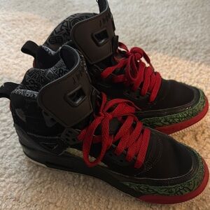 Jordan Black and Red Sneakers